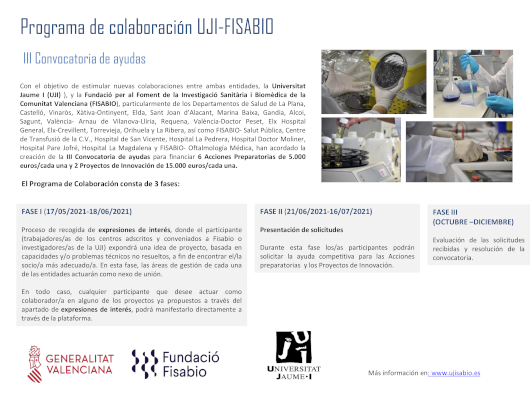 Programa de colaboración UJI-FISABIO